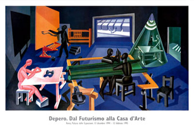 The Magician's House, 1920 by Fortunato Depero Pricing Limited Edition Print image