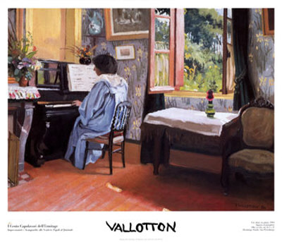 Woman At Piano by Félix Vallotton Pricing Limited Edition Print image