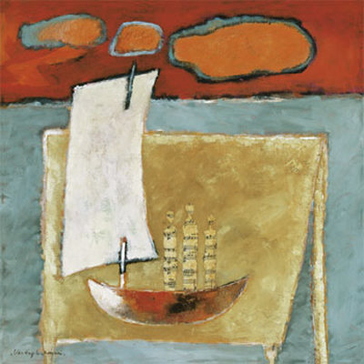 Music Boat by Lita Van Engelenhoven Pricing Limited Edition Print image