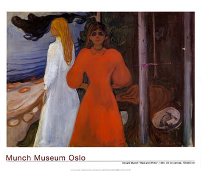 Red And White, 1894 by Edvard Munch Pricing Limited Edition Print image