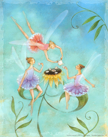 Fairy Tea Party by Linda Wingerter Pricing Limited Edition Print image