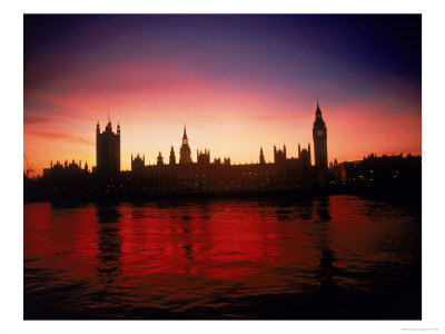 Houses Of Parliament At Dusk, London, England by Terry Why Pricing Limited Edition Print image