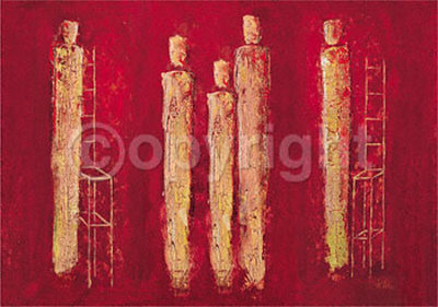 Scarlet Ensemble by Ines Kollar Pricing Limited Edition Print image
