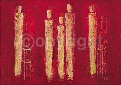 Scarlet Ensemble by Ines Kollar Pricing Limited Edition Print image