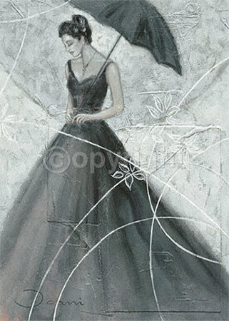 Beautiful Lady With Parasol by Joani Pricing Limited Edition Print image