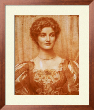 Portrait Of Hilda Virtue Tebbs, 1897 by Edward Robert Hughes Pricing Limited Edition Print image