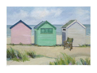 Beach Huts by Jane Hewlett Pricing Limited Edition Print image
