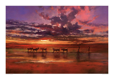 African Sunset by Jonathan Sanders Pricing Limited Edition Print image
