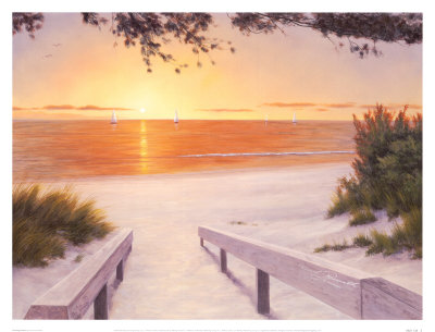 Evening Sunset by Diane Romanello Pricing Limited Edition Print image