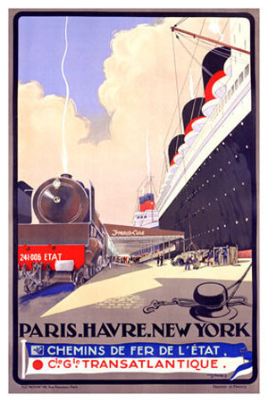Paris-Havre-New York by Albert Sebille Pricing Limited Edition Print image
