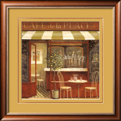 Cafe Bordeaux by Fabrice De Villeneuve Pricing Limited Edition Print image