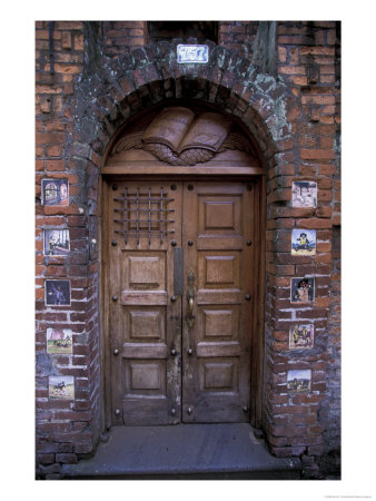 Gate And Wall Tiles Depicting Don Quixote, San Jose, Costa Rica by Scott T. Smith Pricing Limited Edition Print image