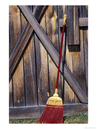 Barn Door And Broom, Montana, Usa by Darrell Gulin Pricing Limited Edition Print image