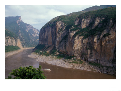 Entrance To Qutang Gorge, Three Gorges, Yangtze River, China by Keren Su Pricing Limited Edition Print image