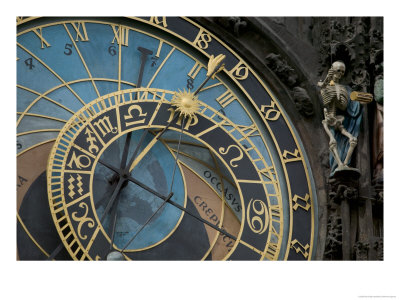 Astronomical Clock On Old Town Hall, Prague, Czech Republic by David Barnes Pricing Limited Edition Print image