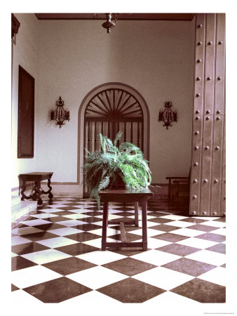 El Convento Hotel, Lobby, San Juan, Puerto Rico by Greg Johnston Pricing Limited Edition Print image