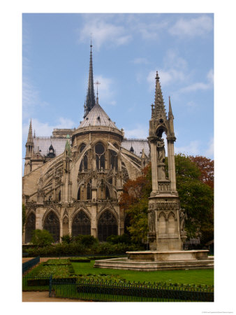 Flying Buttresses Of Notre-Dame, Paris, France by Lisa S. Engelbrecht Pricing Limited Edition Print image