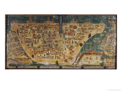 The Lid Of A Wooden Chest Bears A Map Of Intramuros, Present-Day Manila by Sisse Brimberg Pricing Limited Edition Print image