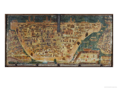 The Lid Of A Wooden Chest Bears A Map Of Intramuros, Present-Day Manila by Sisse Brimberg Pricing Limited Edition Print image