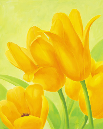 Yellow Tulips by Susanne Bach Pricing Limited Edition Print image