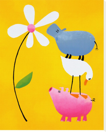 Piggy Back by Rachel Deacon Pricing Limited Edition Print image