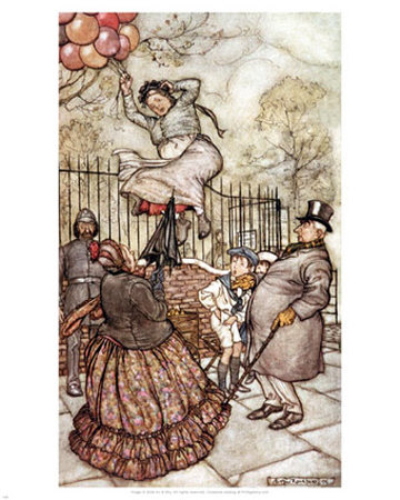 Balloon Seller by Arthur Rackham Pricing Limited Edition Print image