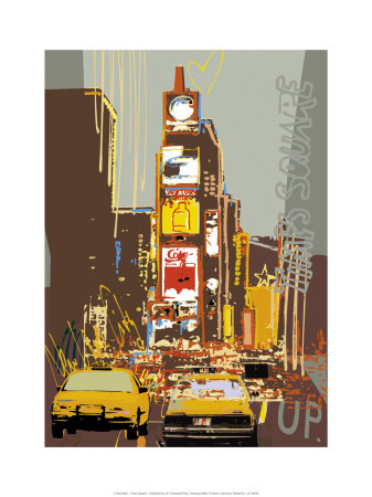 Times Square by Rod Neer Pricing Limited Edition Print image