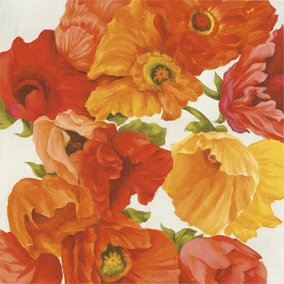 Red, Orange And Yellow Flowers by Julio Sierra Pricing Limited Edition Print image
