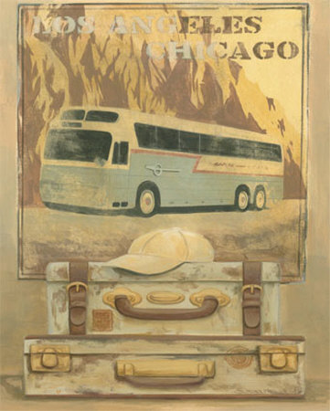 Bus, Los Angeles And Chicago by Mar Alonso Pricing Limited Edition Print image