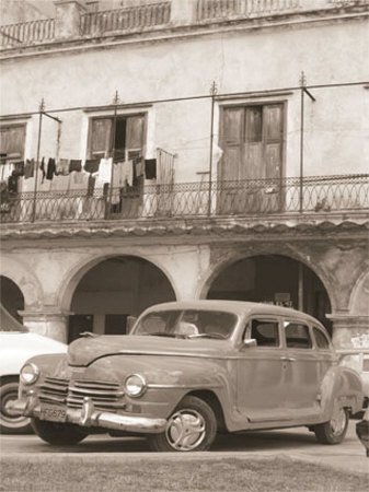 Car Near Building With Clothes by Nelson Figueredo Pricing Limited Edition Print image
