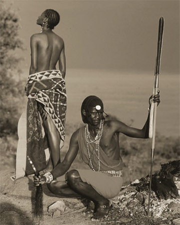 Two Tribal Women by Alexis De Vilar Pricing Limited Edition Print image