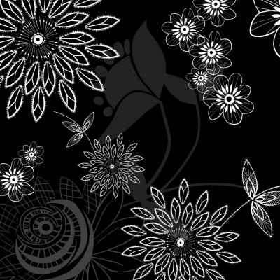 Shadow Lace Floral by Kate Knight Pricing Limited Edition Print image