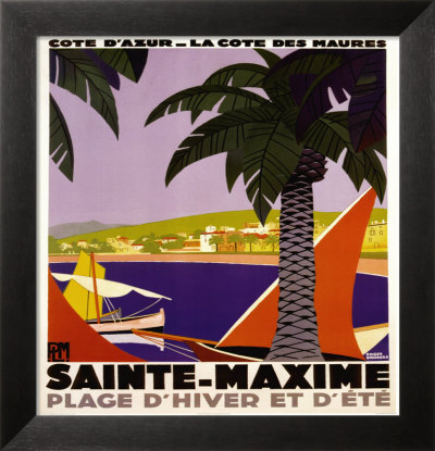 Sainte-Maxime by Roger Broders Pricing Limited Edition Print image