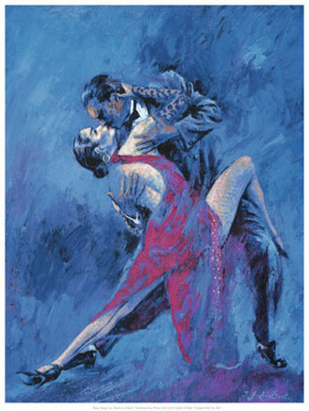 Blue Tango by Terence Gilbert Pricing Limited Edition Print image