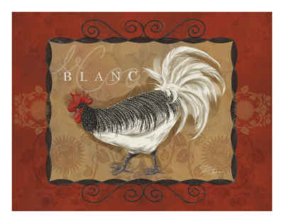 Rooster Blanc by Shari Warren Pricing Limited Edition Print image