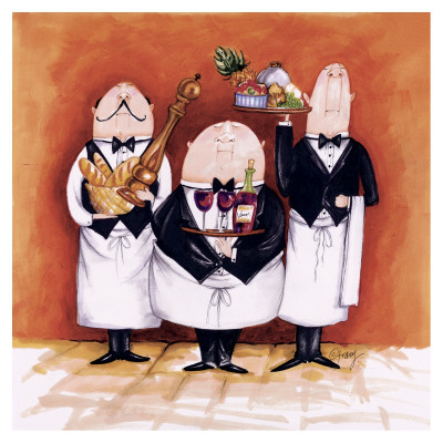 Waiter Trio I by Tracy Flickinger Pricing Limited Edition Print image