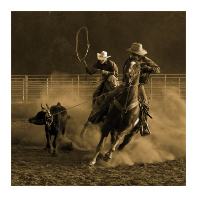 Roping On The Ranch Iii by Robert Dawson Pricing Limited Edition Print image