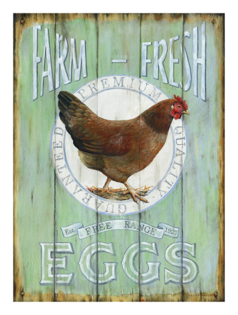 Farm Fresh Eggs by Lesley Hallas Pricing Limited Edition Print image