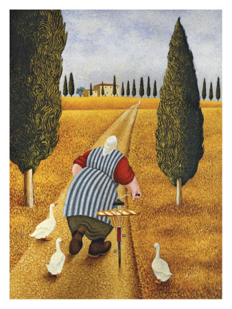 Lady With Fresh Bread by Lowell Herrero Pricing Limited Edition Print image