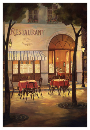 Evening Restaurant by Graham Reynolds Pricing Limited Edition Print image