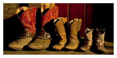 Family Of Boots by Robert Dawson Pricing Limited Edition Print image