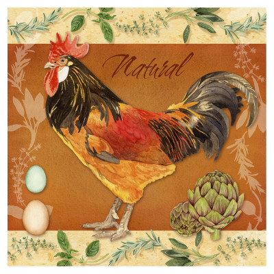 Natural Rooster by Lynnea Washburn Pricing Limited Edition Print image
