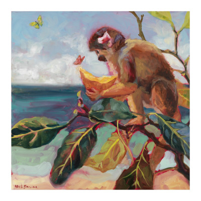 Small Monkey On A Beach I by Nicole Etienne Pricing Limited Edition Print image