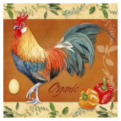 Organic Rooster by Lynnea Washburn Pricing Limited Edition Print image