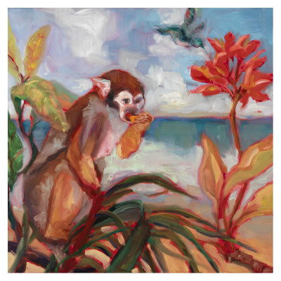 Small Monkey On A Beach Ii by Nicole Etienne Pricing Limited Edition Print image