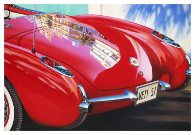 1957 Corvette Miami Beach by Graham Reynolds Pricing Limited Edition Print image