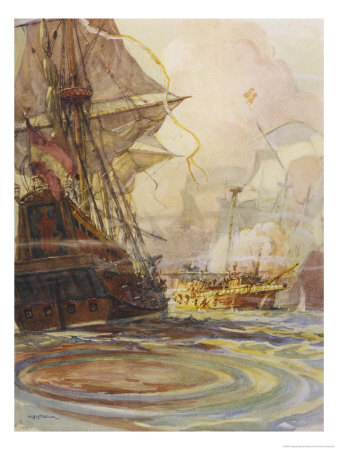 Warship Used By Drake And Later By Grenville by Gregory Robinson Pricing Limited Edition Print image