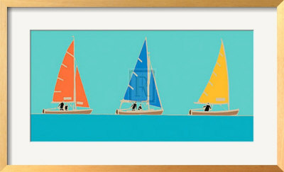Sailing Trio I by Emily Burningham Pricing Limited Edition Print image