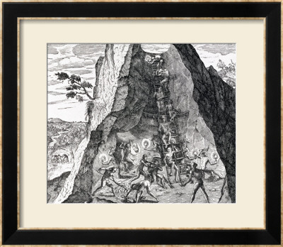 Mining, Frankfurt, 1602 by Theodor De Bry Pricing Limited Edition Print image