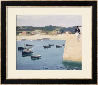 Boy Reading On A Harbour's Edge by William Strang Pricing Limited Edition Print image